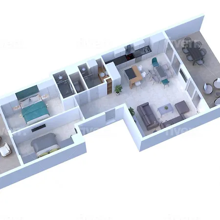 Elia-parking-jardin-piscine-climatisation * Roquebrune-Cap-Martin